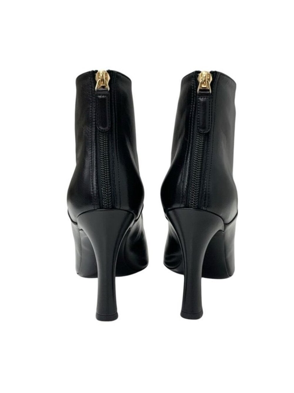 Chanel Boots Short Shoes Leather Fabric Black Coco Mark Pearl - Picture 5 of 10